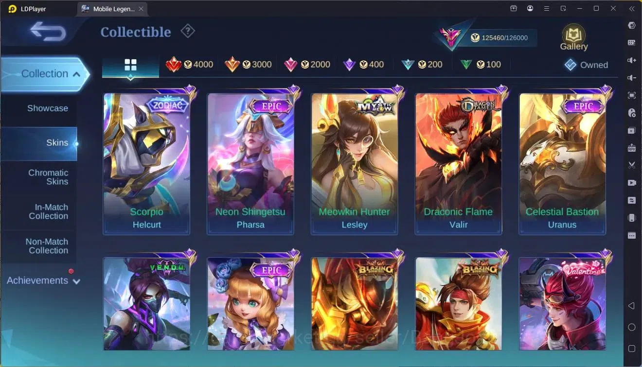 Mobile Legends: Bang Bang Accounts Collector Global|Hero 133|Skin 408|Exalted|Legend Johnson|HxH Julian|KOF Chou|TFM 18