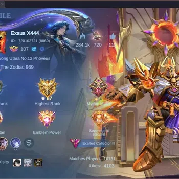 Mobile Legends: Bang Bang Collector Global|Hero 133|Skin 408|Exalted|Legend Johnson|Hx image 1