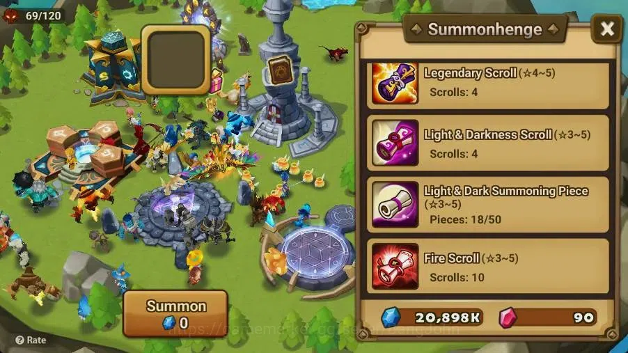 Summoners War: Sky Arena Accounts Starter GLOBAL | NB 5 TESHAR,Starter Gacha 115 12Y+160 11Y Scrool, 3 Legendary All 4