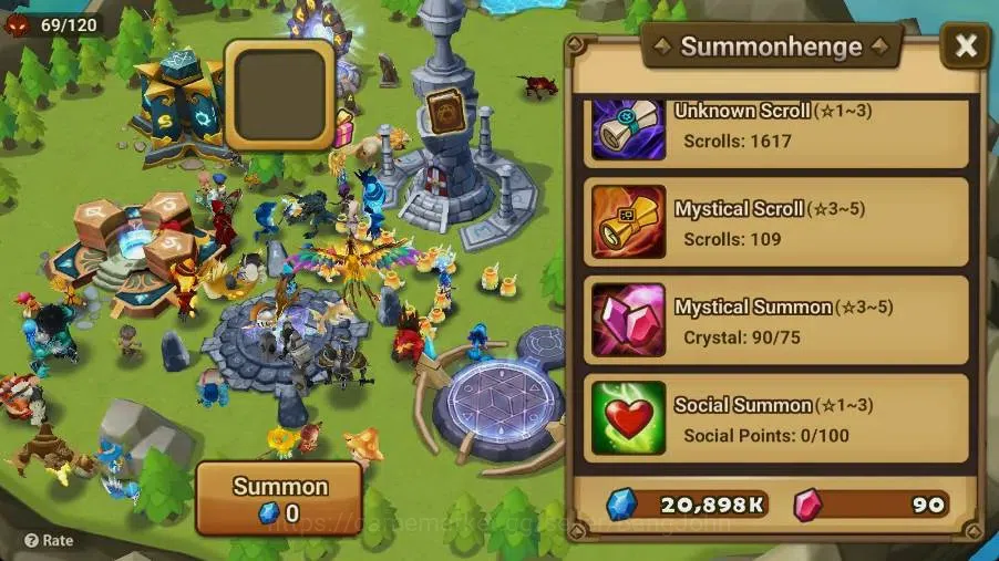 Summoners War: Sky Arena Accounts Starter GLOBAL | NB 5 TESHAR,Starter Gacha 115 12Y+160 11Y Scrool, 3 Legendary All 5