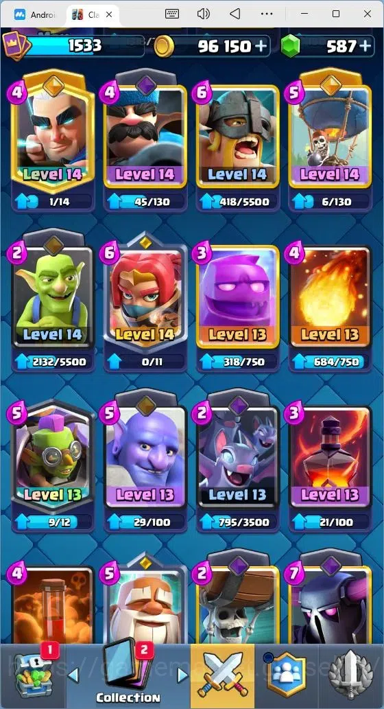 Clash Royale Accounts Mobile |Trophy 9988|1 Max Card Level|12 EVO Cards| image 4