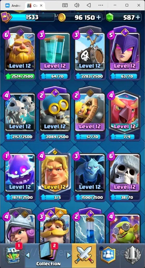 Clash Royale Accounts Mobile |Trophy 9988|1 Max Card Level|12 EVO Cards| image 6