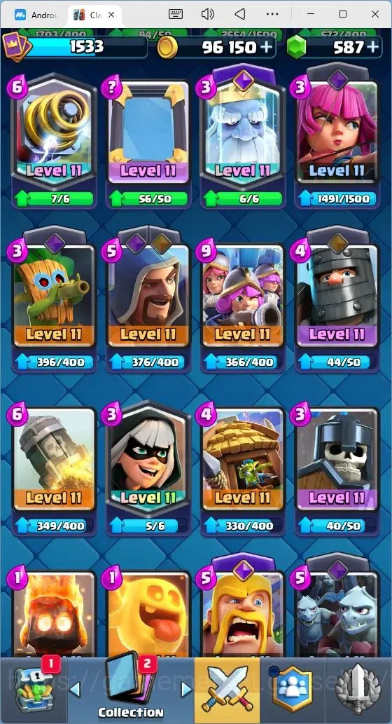 Clash Royale Accounts Mobile |Trophy 9988|1 Max Card Level|12 EVO Cards| image 9