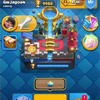 Clash Royale High-End Mobile |Trophy 9988|1 Max Card Level|12 EVO Cards| image 1