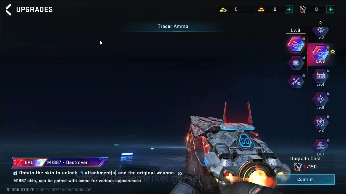Blood Strike Accounts ASIA|EVO M1887-Destroyer Lv3|Collab TokRev [JACK-T image 9