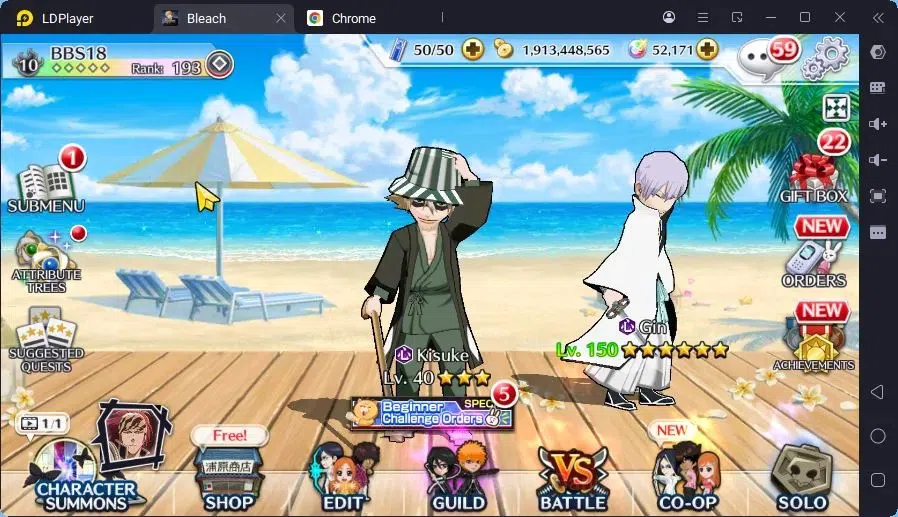 Bleach: Brave Souls Accounts Mid-Tier GLOBAL |52K Orb+MidGame|IchigoDreamTeam,Ichigo8TH,UlquioraTheHidden,Ulquiora 1