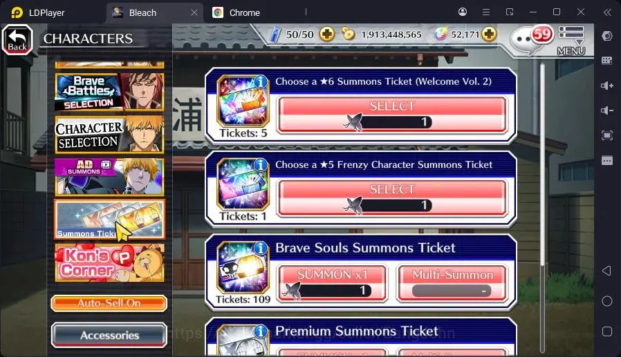 Bleach: Brave Souls Accounts Mid-Tier GLOBAL |52K Orb+MidGame|IchigoDreamTeam,Ichigo8TH,UlquioraTheHidden,Ulquiora 6