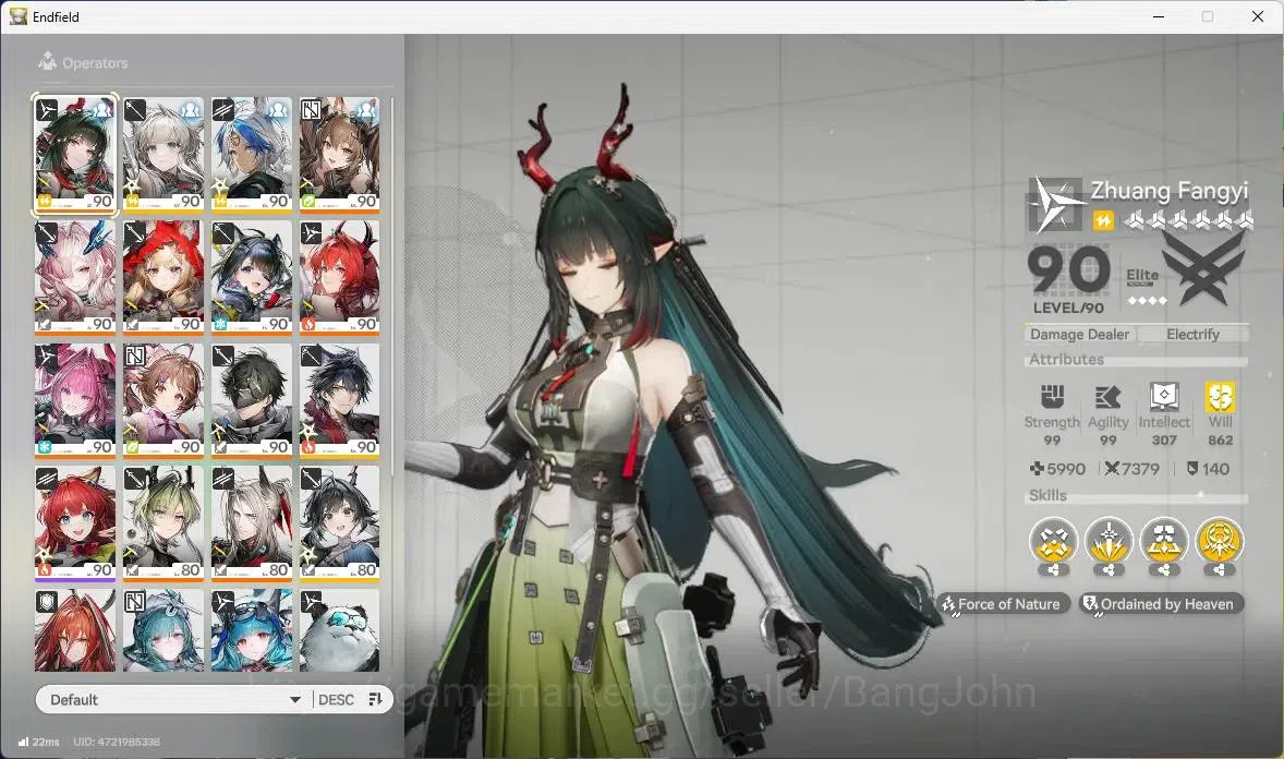 Arknights: Endfield Accounts ASIA |Lv 60|7 Limit+4 Sign(Zhuang Fangyi P1,Rosie, image 3