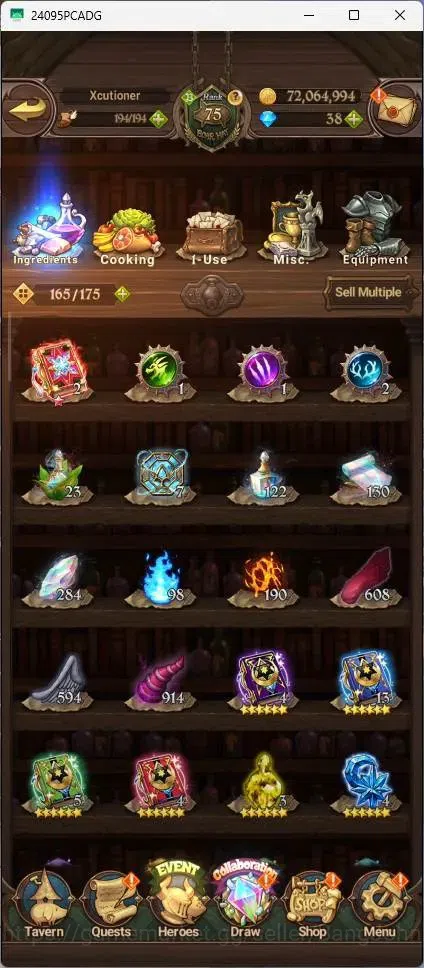 The Seven Deadly Sins: Grand Cross Accounts Endgame ASIA |5.1M Power|40 LS|LR Mesis 6/6|UR Menor 4/6,Skuld 2/6,Meliza 4/6 10