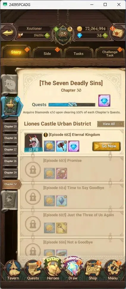 The Seven Deadly Sins: Grand Cross Accounts Endgame ASIA |5.1M Power|40 LS|LR Mesis 6/6|UR Menor 4/6,Skuld 2/6,Meliza 4/6 3