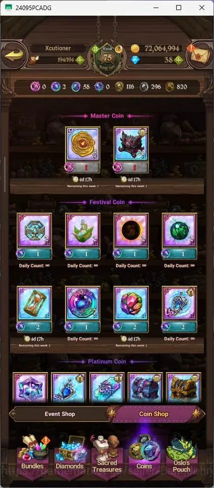 The Seven Deadly Sins: Grand Cross Accounts Endgame ASIA |5.1M Power|40 LS|LR Mesis 6/6|UR Menor 4/6,Skuld 2/6,Meliza 4/6 9