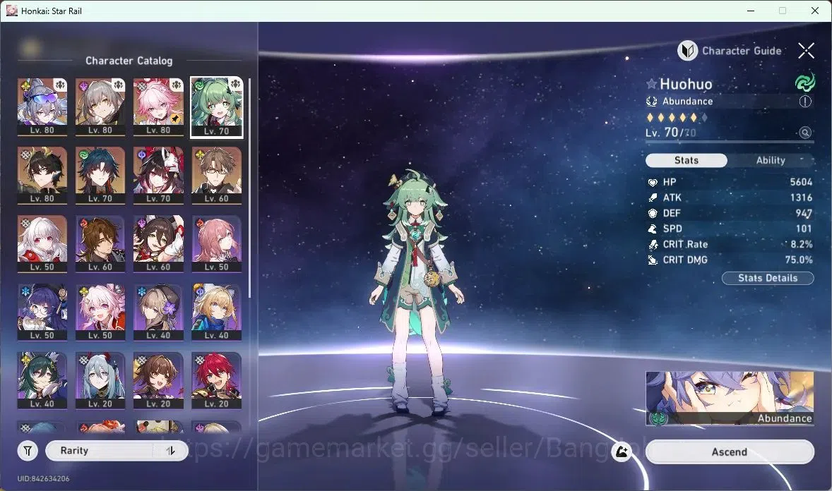 Honkai Star Rail Accounts Asia | TL 65|Evanescia+Sign|Dan Heng PT|Silver Wol image 13