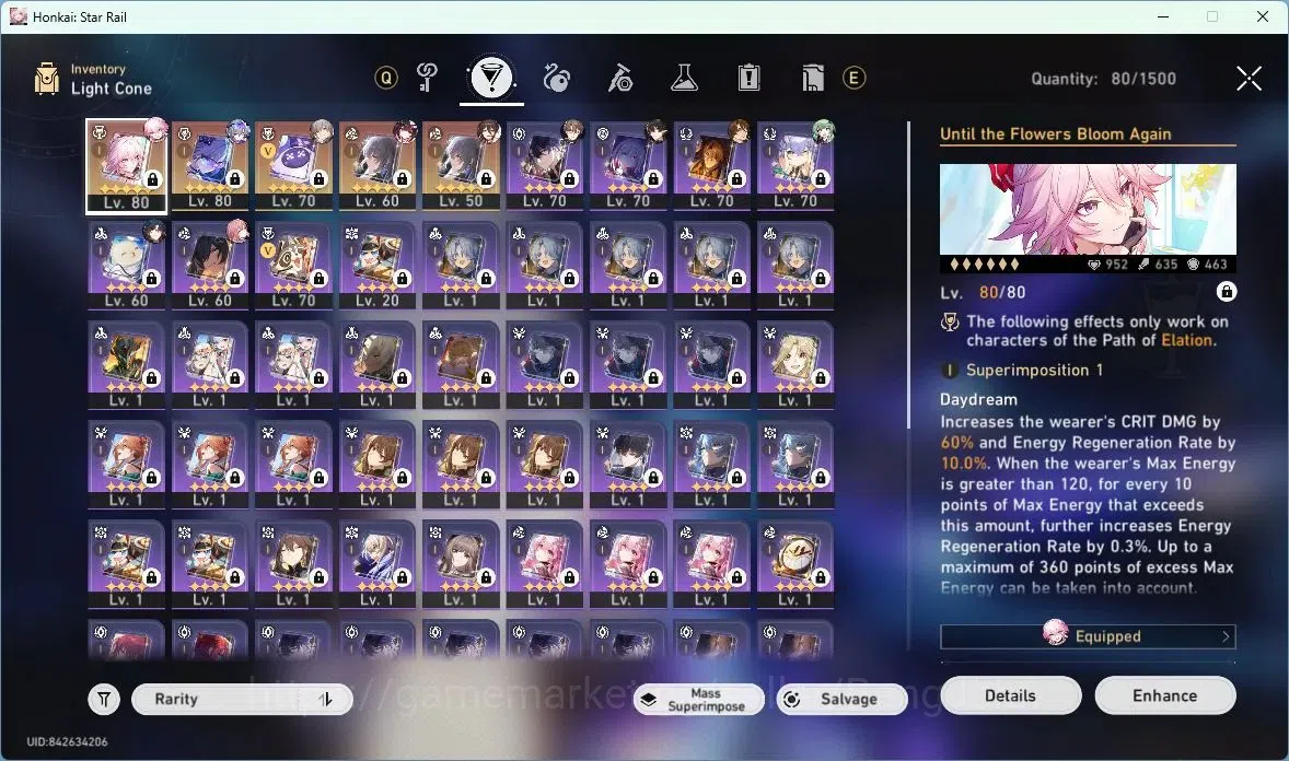 Honkai Star Rail Accounts Asia | TL 65|Evanescia+Sign|Dan Heng PT|Silver Wol image 7