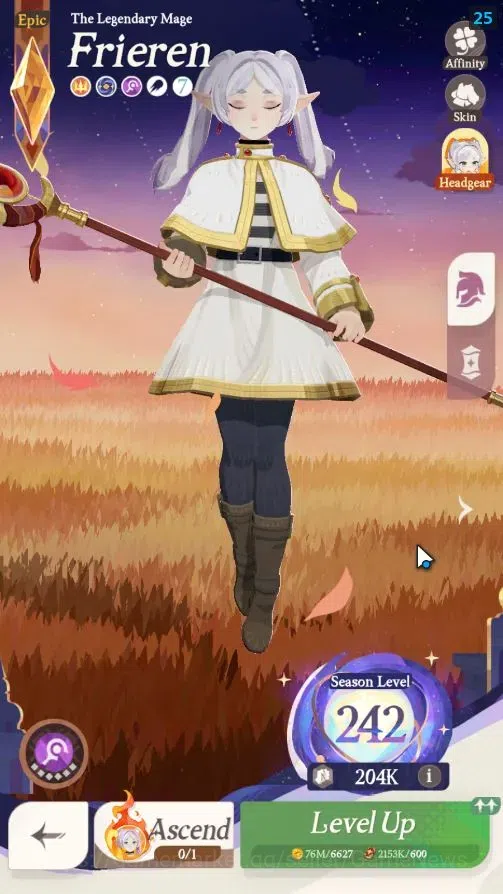 AFK Journey Accounts GLOBAL|2 Collab[Frieren,Himmel]|28 Epic [Aurora(Fr image 3