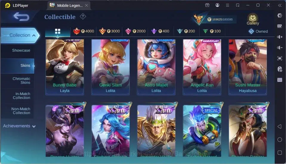 Mobile Legends: Bang Bang Accounts GLOBAL Hero 132 Skin 431 |AOT Yin|Aspirants Guin|M image 11