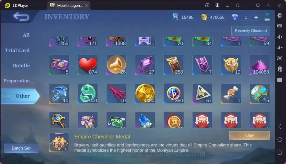 Mobile Legends: Bang Bang Accounts GLOBAL Hero 132 Skin 431 |AOT Yin|Aspirants Guin|M image 2