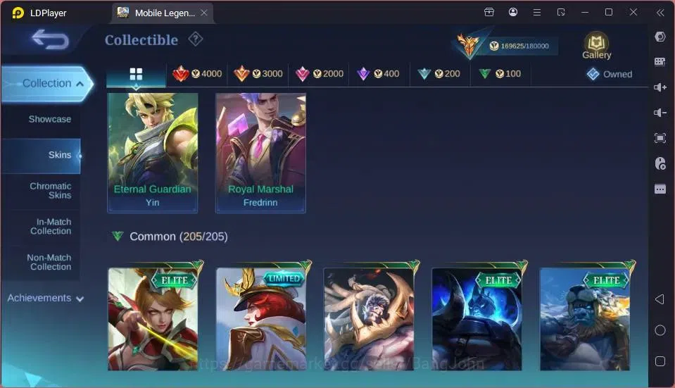 Mobile Legends: Bang Bang Accounts GLOBAL Hero 132 Skin 431 |AOT Yin|Aspirants Guin|M image 3