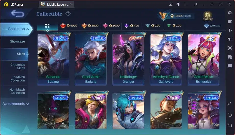 Mobile Legends: Bang Bang Accounts GLOBAL Hero 132 Skin 431 |AOT Yin|Aspirants Guin|M image 5