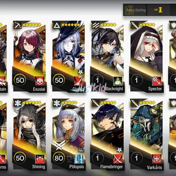 Arknights Accounts Mid-Tier ARKNIGHTS GLOBAL EARLYMID 9 , 3 LIMITED WANG,LAPPLAND ALTER,CHONGYUE