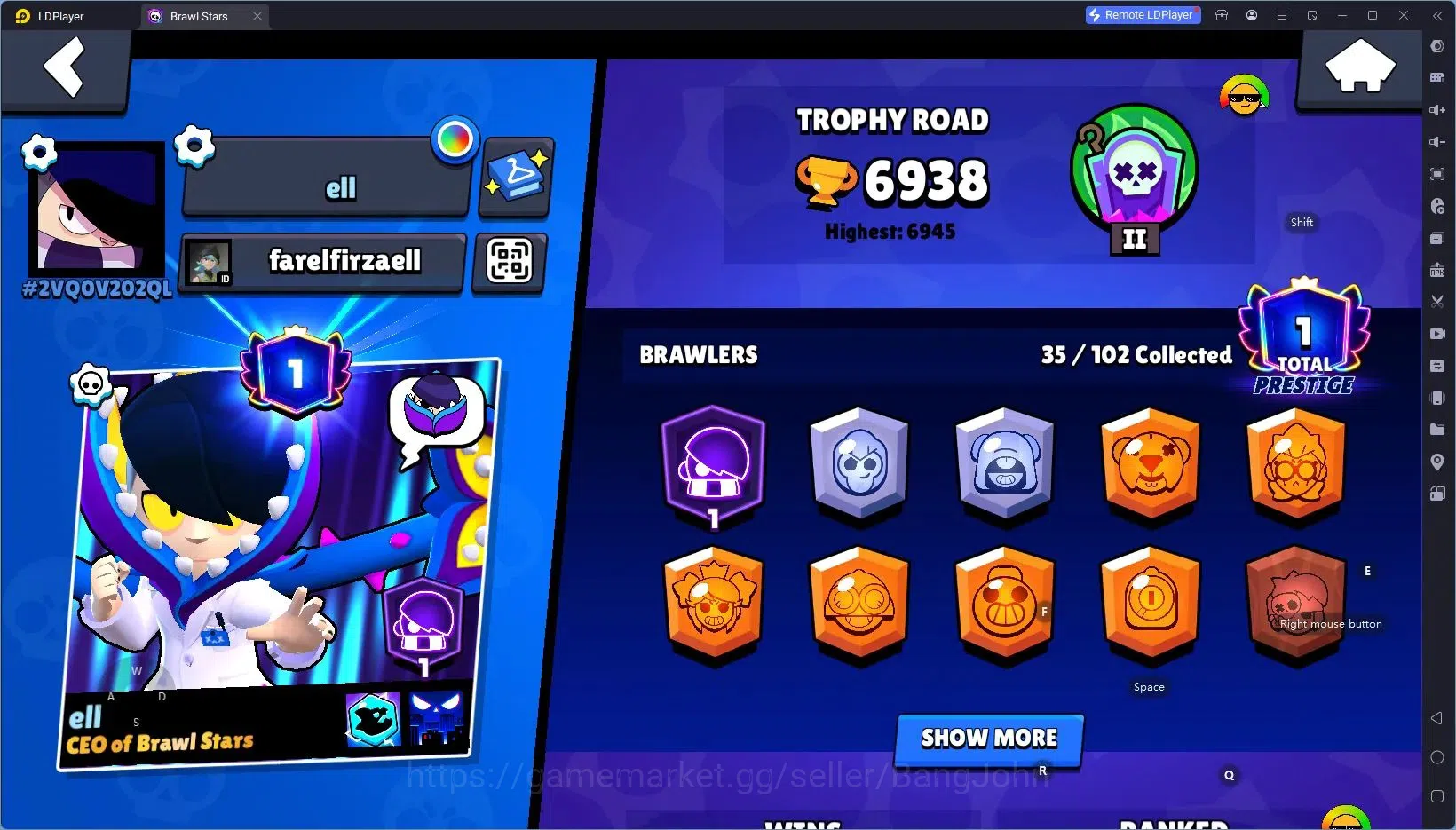 Brawl Stars Accounts Android | 6938 Thropy|35 Brawler|2 Max Hypercharge image 11