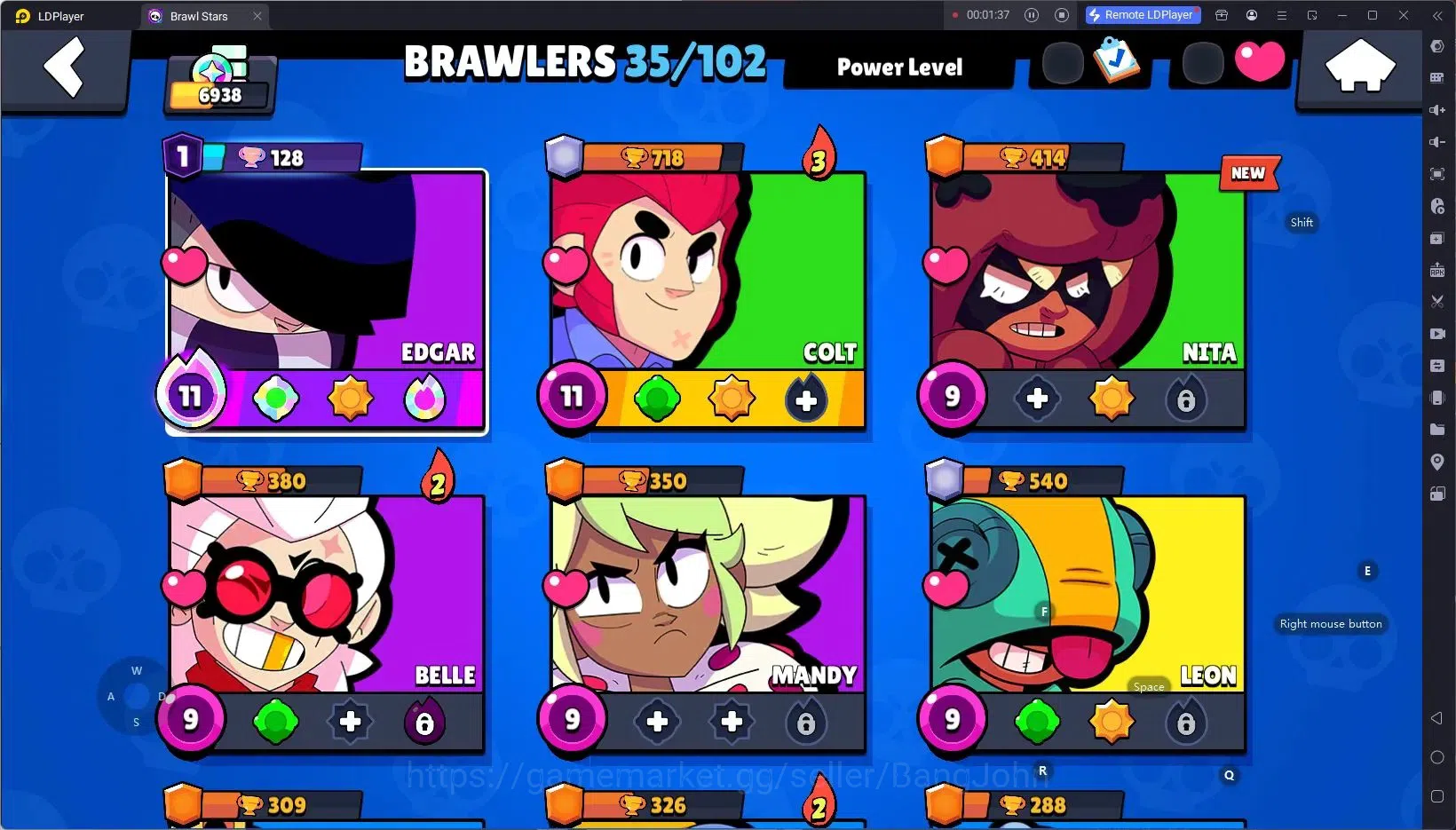 Brawl Stars Accounts Android | 6938 Thropy|35 Brawler|2 Max Hypercharge image 9