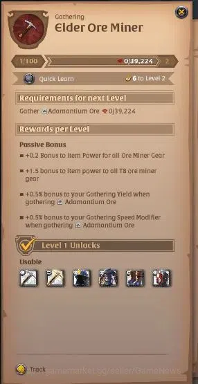 Albion Online Accounts ASIA | 2,55M Total Fame - 7M Silver | T8 Ore Miner image 3
