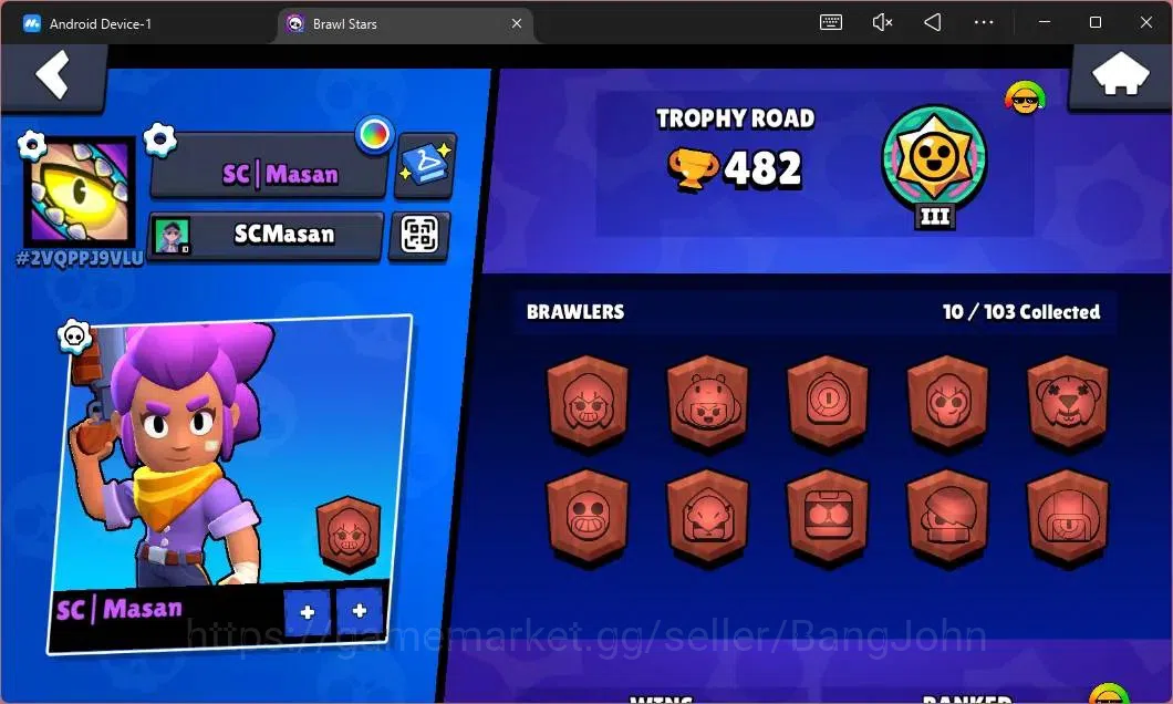 Brawl Stars Accounts Global |482 Thropy|10 Brawler|1 Max Hypercharge(El image 2