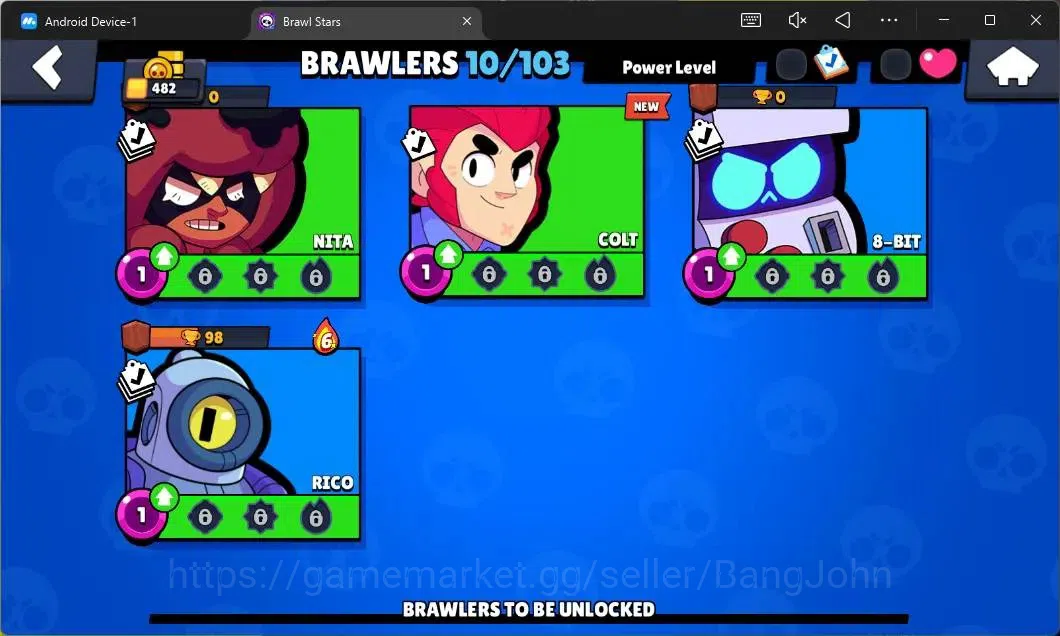 Brawl Stars Accounts Global |482 Thropy|10 Brawler|1 Max Hypercharge(El image 6