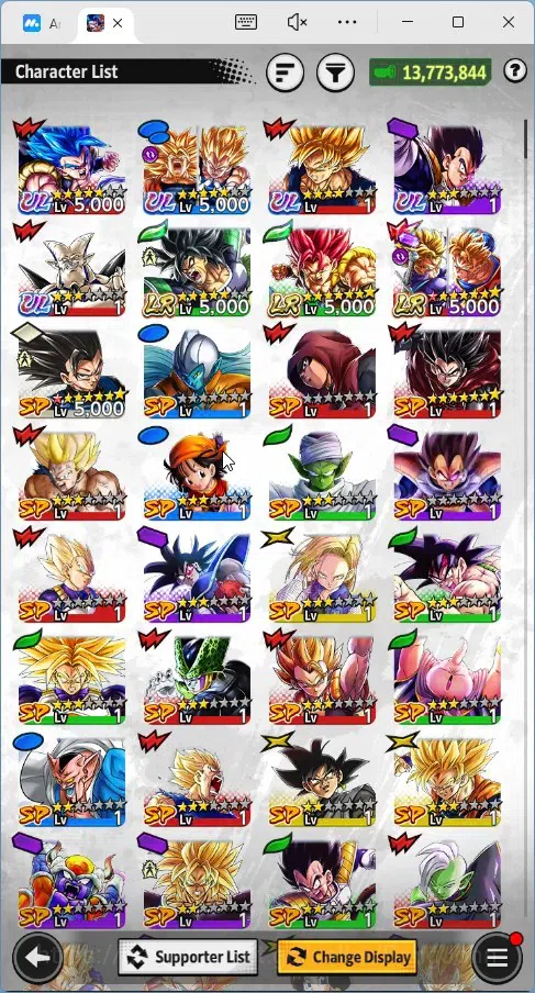 Dragon Ball Legends Accounts High-End Android | Lvl 151|Ready PVP|13.7M Total Power|965 CC|3 LR|5 UL|LR Trunks&Gohan Etc|UL 15