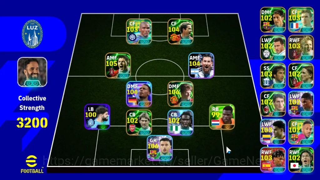 eFootball Accounts Others Android|Power3200|20 Epic David Beckham,Gerrard,Cantona,Eto'o,Edmilson,Michael Owen,Etc|11 1