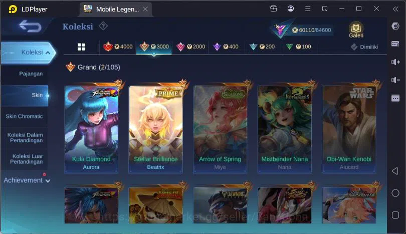 Mobile Legends: Bang Bang Accounts GLOBAL|Hero 132|Skin 253|Kof Aurora,Prime Beatrix, image 5