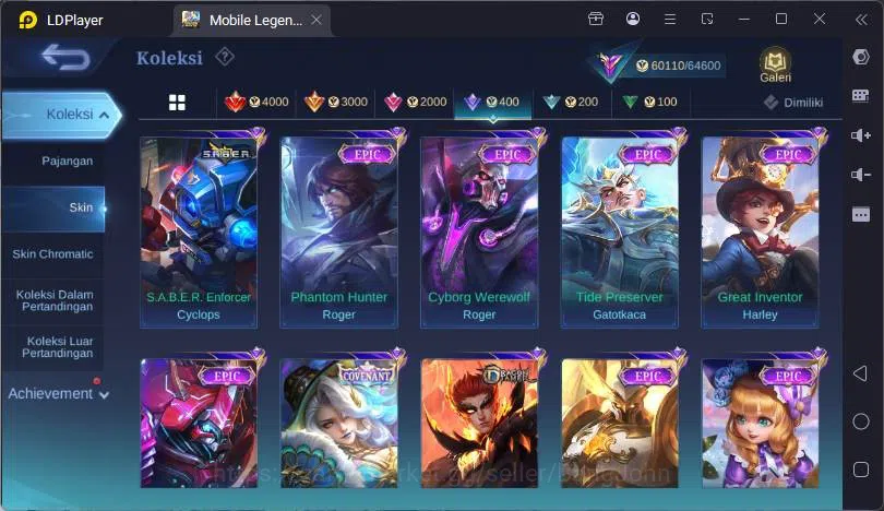 Mobile Legends: Bang Bang Accounts GLOBAL|Hero 132|Skin 253|Kof Aurora,Prime Beatrix, image 9