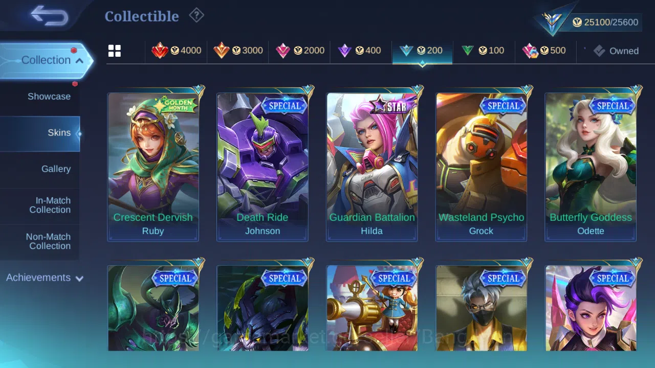 Mobile Legends: Bang Bang Accounts Others Hero 75 | skin 107 | kof karina | kof guinevere | epic gatotkaca | spongebob 15