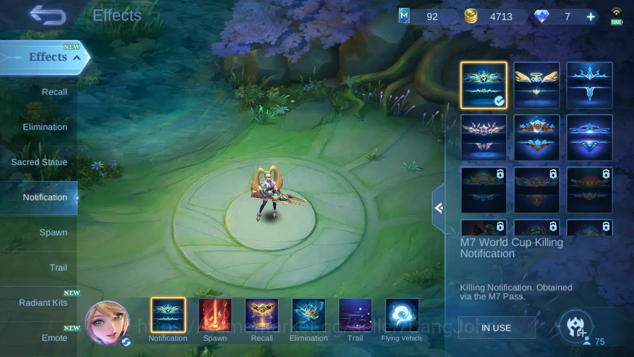 Mobile Legends: Bang Bang Accounts Others Hero 75 | skin 107 | kof karina | kof guinevere | epic gatotkaca | spongebob 8