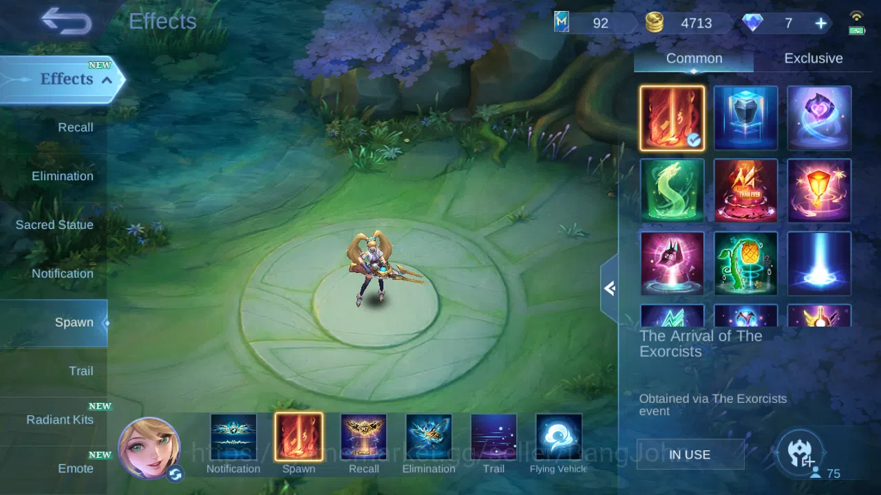 Mobile Legends: Bang Bang Accounts Others Hero 75 | skin 107 | kof karina | kof guinevere | epic gatotkaca | spongebob 9