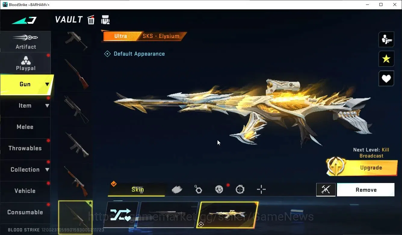 Blood Strike Accounts ASIA|1 ULTRA Gun SKS-Elysium | Legendary M700-Bloo image 5