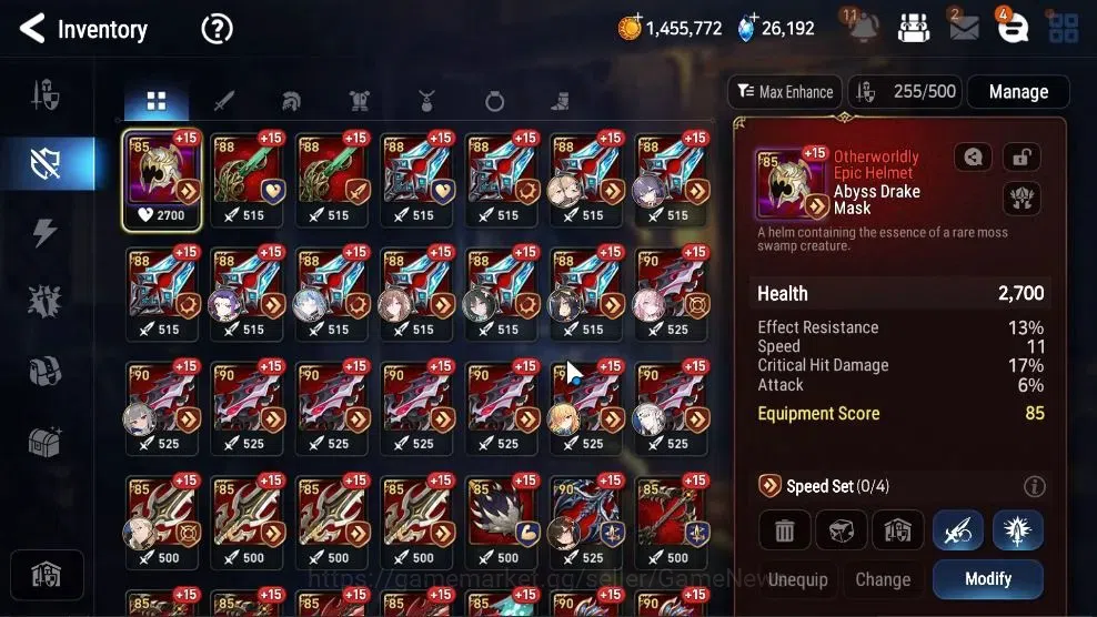 Epic Seven Accounts High-End GLOBAL UnVerif|22 ML(Schol Nurse Yulha,RnL,LOTScales,BArunka,Etc)+PByblis,Ab 18