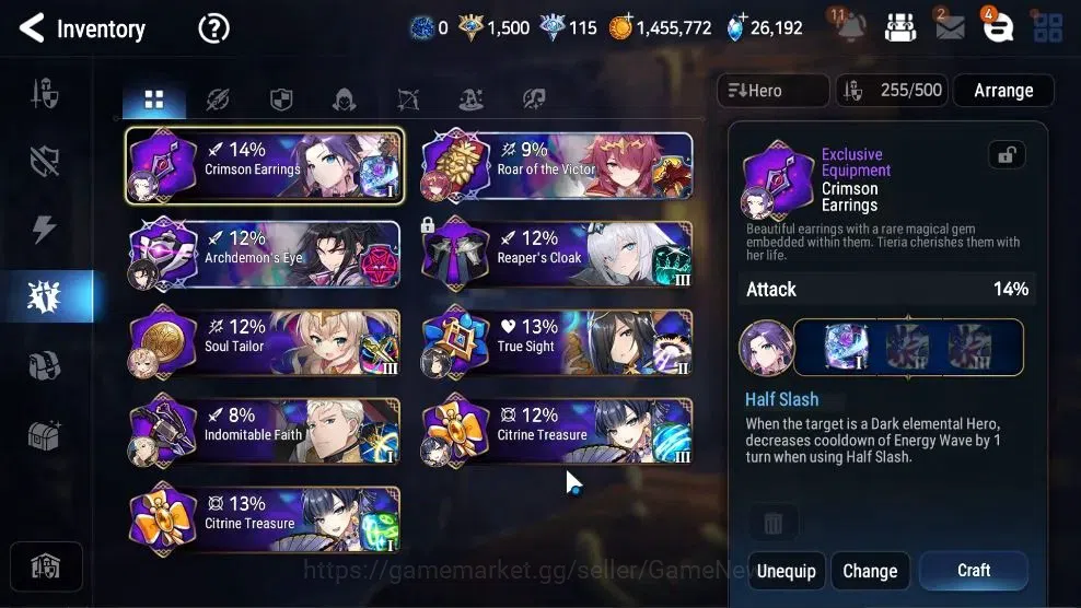 Epic Seven Accounts High-End GLOBAL UnVerif|22 ML(Schol Nurse Yulha,RnL,LOTScales,BArunka,Etc)+PByblis,Ab 20