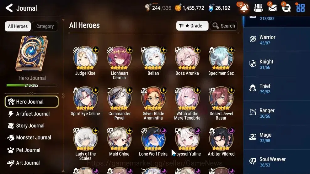 Epic Seven Accounts High-End GLOBAL UnVerif|22 ML(Schol Nurse Yulha,RnL,LOTScales,BArunka,Etc)+PByblis,Ab 6