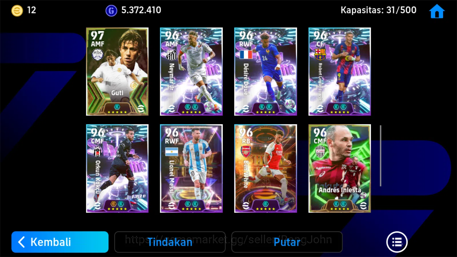 eFootball Accounts Power 3220 | carlos epic,kak epic, zola epic, mess image 6