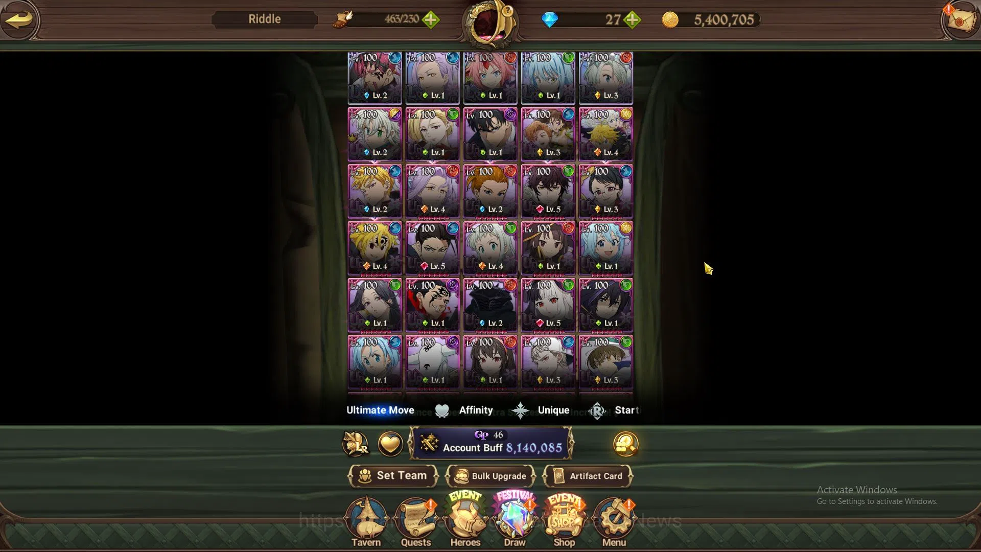 The Seven Deadly Sins: Grand Cross Accounts ASIA|8,1M CC|5 LR+13 UR+Many Collab|Cusack2/6,Eliz image 2