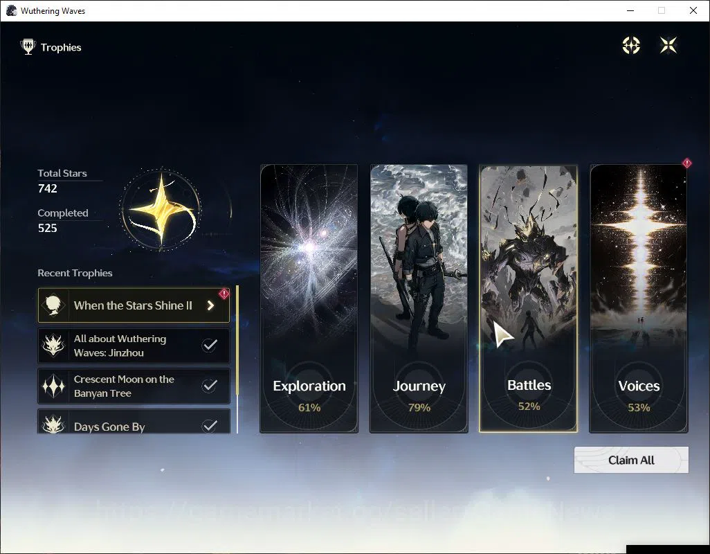 Wuthering Waves Accounts Mid-Game NA|UL 46|4 Limited| [Aemeath RC1,Chisa,Lupa,Changli]+Sign |DB Lv30|Female MC|Log 10