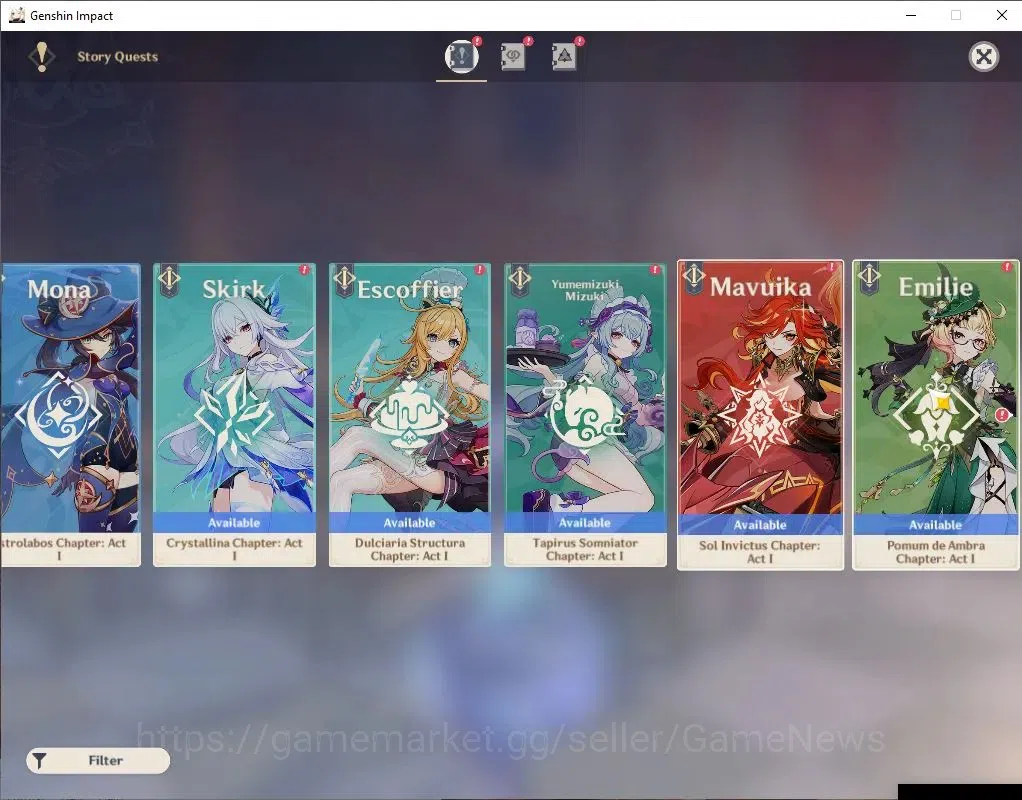 Genshin Impact Accounts Asia|AR57|7 Limit +8(*5Wep)|Clorinde+Sign,FurinaC6 image 15