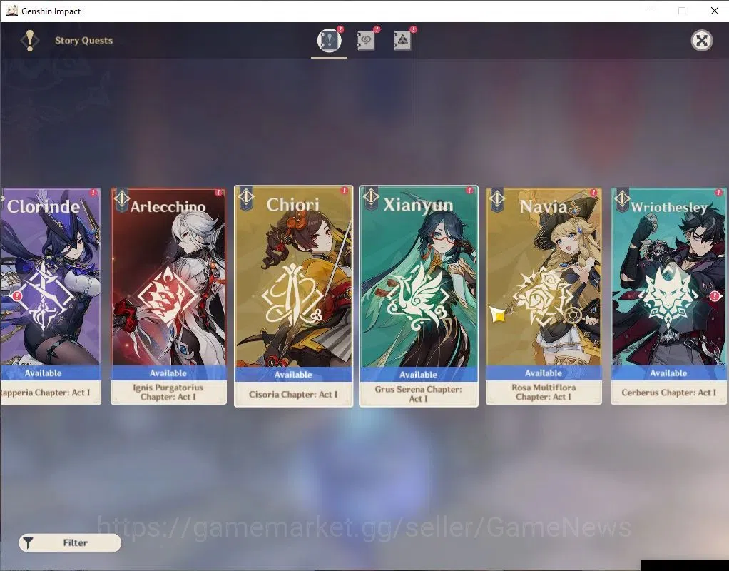 Genshin Impact Accounts Asia|AR57|7 Limit +8(*5Wep)|Clorinde+Sign,FurinaC6 image 16