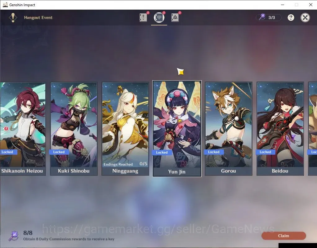 Genshin Impact Accounts Asia|AR57|7 Limit +8(*5Wep)|Clorinde+Sign,FurinaC6 image 20