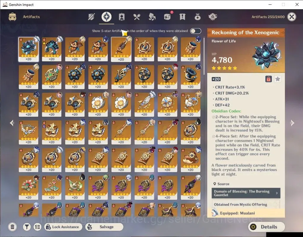 Genshin Impact Accounts Asia|AR57|7 Limit +8(*5Wep)|Clorinde+Sign,FurinaC6 image 7