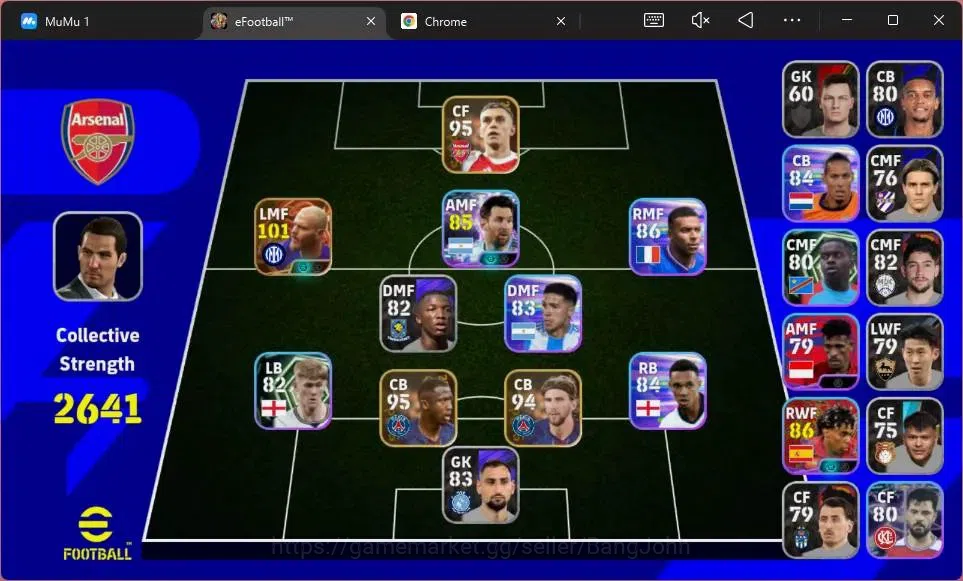 eFootball Accounts Mobile|PW 2641|Starter|Bigtime Dimarco|Shotime Mes image 1