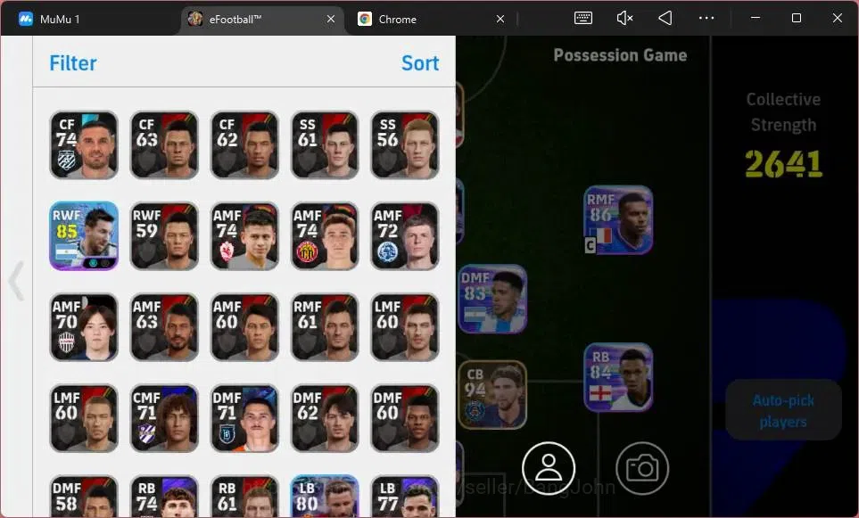 eFootball Accounts Mobile|PW 2641|Starter|Bigtime Dimarco|Shotime Mes image 2