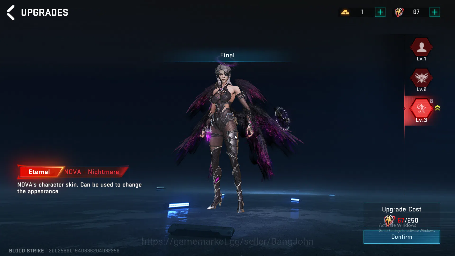 Blood Strike Accounts ASIA | 1 Evo + 6 Eternal | Evo M4, Eternal KAG (In image 2