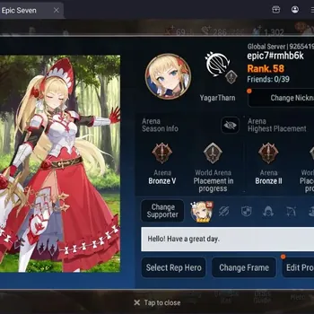 Epic Seven Accounts Mid-Tier Global Unverif |9 ML(SOTD Diene,Harsetti,B Hwayoung,M Chioe,A Elena,etc)|PoH+Bless ON|Stigma